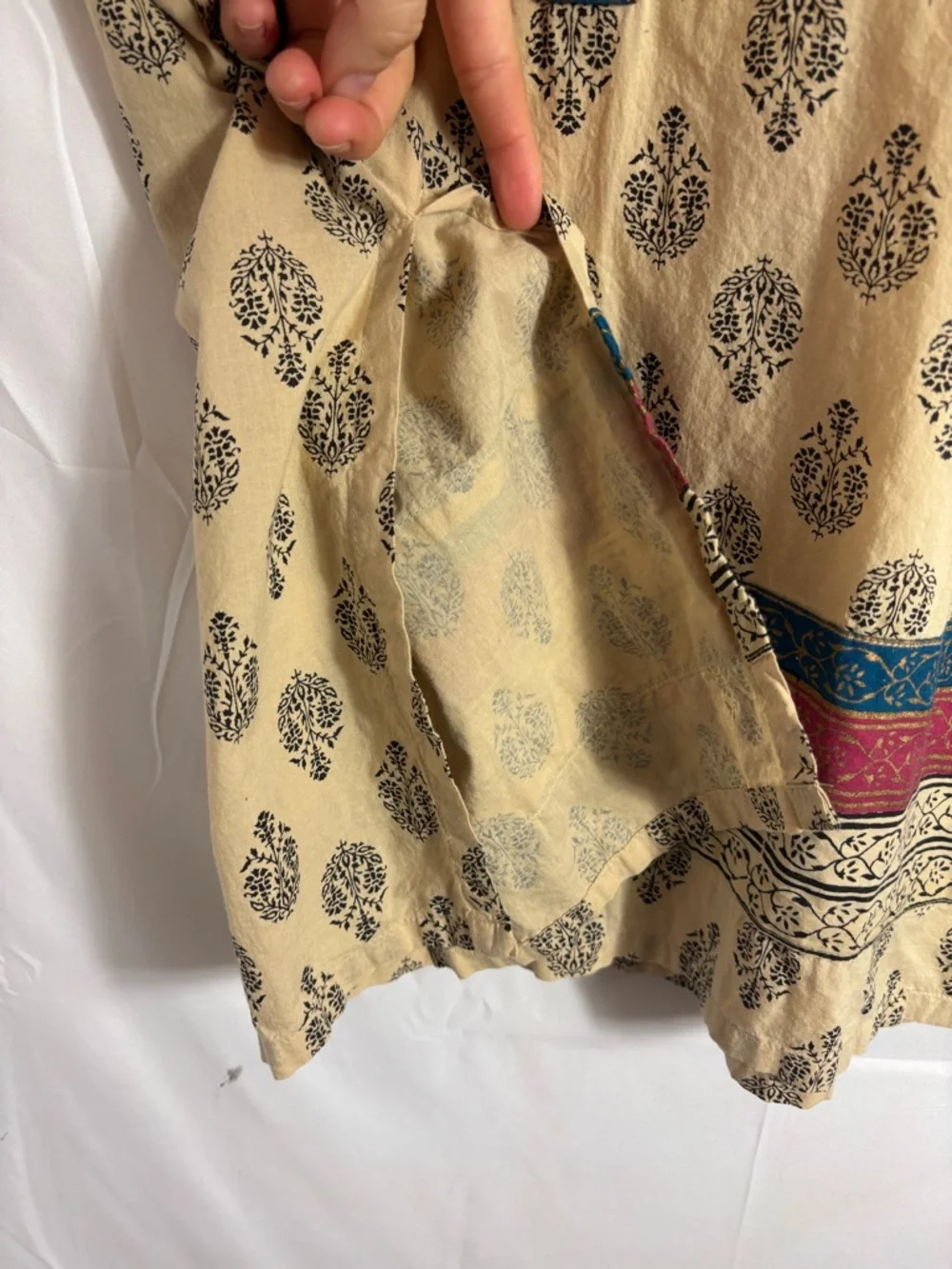 Tan Short Sleeve Women’s Boho Tunic Hippie Blouse Size XXL - Picture 10 of 14